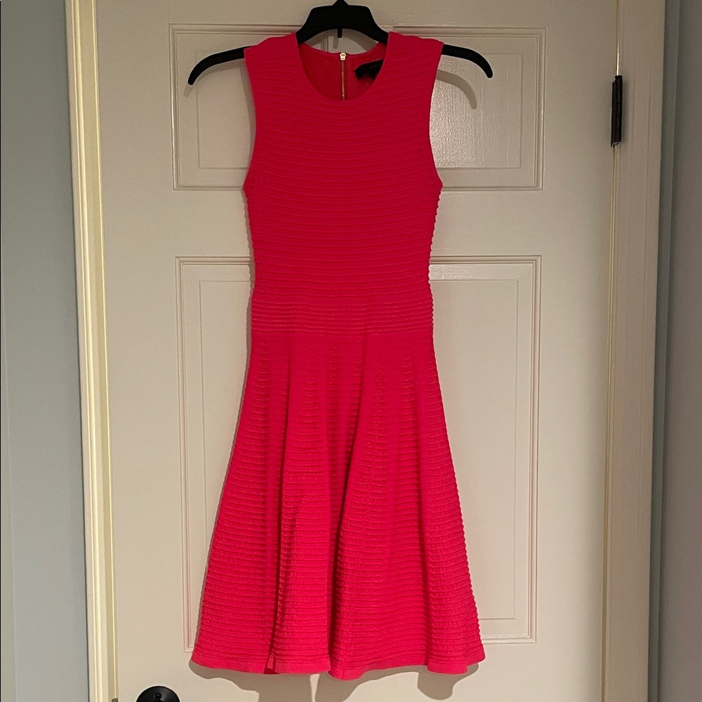 Ted Baker Bold Pink Midi Dress